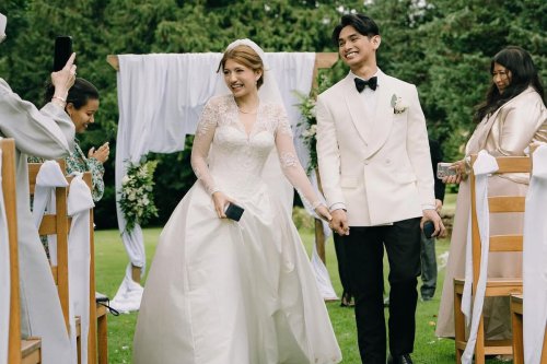 Top 7+ Style Cassandra Lee dan Ryuken Lie Saat Vow Renewal di Inggris, Anggun nan Elegan