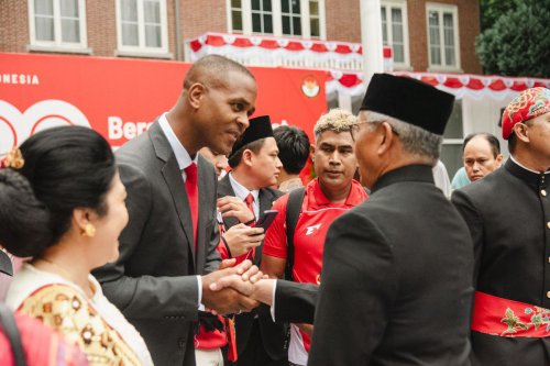Patrick Kluivert Ramaikan HUT ke-80 Republik Indonesia di Belanda