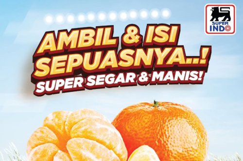Promo Superindo Hari Ini 15 Februari 2026, Jeruk Mandarin Harga Spesial
