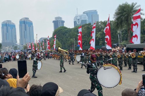Naik MRT, LRT, Transjakarta ke Monas Cuma Rp 80, Promo HUT ke-80 TNI