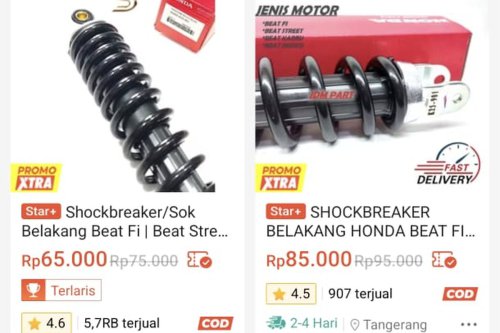 Tips Agar Tak Salah Beli Shock Replika untuk Motor