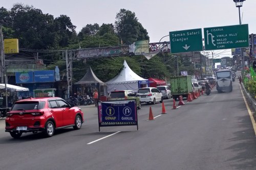 Ganjil Genap di Jalur Puncak Berlaku Akhir Pekan Ini