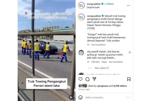 Ferrari, towing, viral, Kendaraan Bermotor, kendaraan bermotor, otomotif, ferrari, asuransi kendaraan, video viral, asuransi kendaraan bermotor, Ferrari Terguling Saat Diangkut Towing, Ditanggung Asuransi?