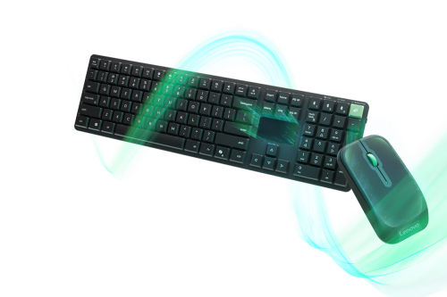 Lenovo, keyboard, mouse, energi surya, Lenovo Pamer Keyboard dan Mouse Nirkabel yang Bisa Cas Sendiri