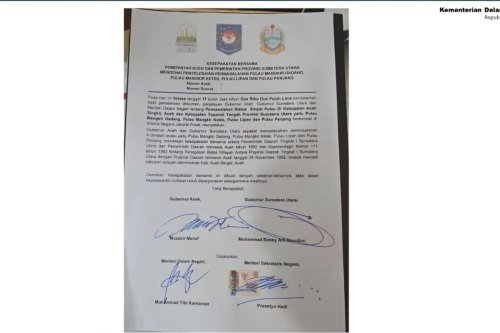 Sengketa Empat Pulau Aceh-Sumut Tuntas, Keempat Pulau Resmi Masuk Wilayah Aceh