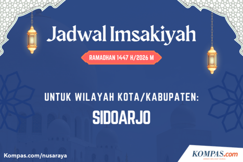 Jadwal Imsakiyah Sidoarjo Hari Ini, 21 Februari 2026