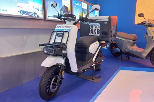 motor listrik, logistik, Electro Delivery, Motor listrik, Motor Listrik, ramah lingkungan, Peluncuran Motor Listrik Electro Delivery dengan Lemari Pendingin