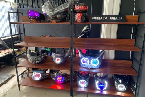 Projie Biled, Alternatif Bikin Lampu Motor Lebih Terang