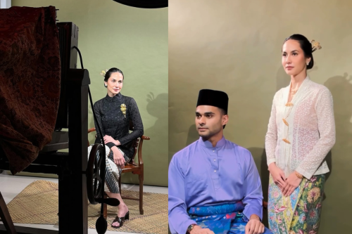 1. Kebaya putih dan rok batik, 2. Pose formal ala zaman dulu, 3. Sentuhan Melayu, 4. Kebaya janggan hitam, 5. Proses darkroom dengan kamera klasik, Top 5+ Gaya Pevita Pearce dan Mirzan Meer Saat Anniversary Photoshoot, Nuansa Tradisional