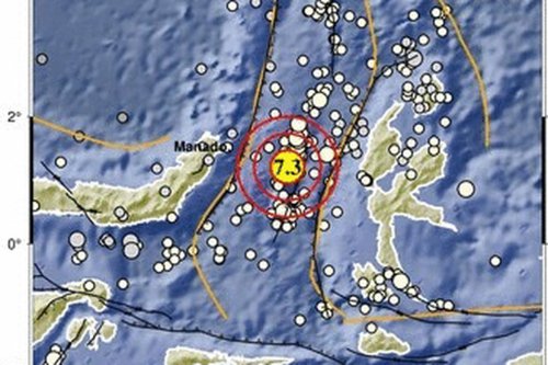 Gempa Magnitudo 7,6 Guncang Sulawesi Utara, Terasa Kuat di Manado