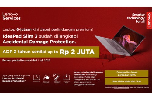 Kabar Gembira, Laptop Pelajar Terbaik Lenovo IdeaPad Slim 3 Kini Punya Garansi Perlindungan Paripurna