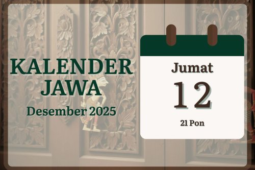 Kalender Jawa 12 Desember 2025, Cek Pasaran dan Arti Weton Hari Ini