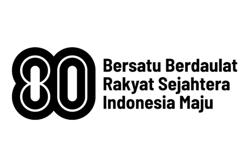 Top 6+ Link Download Logo HUT ke-80 RI Versi Hitam Putih yang Resmi