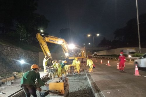 jalan tol, Lalu Lintas, pekerjaan, Jasa Marga, rekonstruksi, JORR, kepadatan, Awas Padat, Ada Pekerjaan Rekonstruksi Jalan di Tol JORR