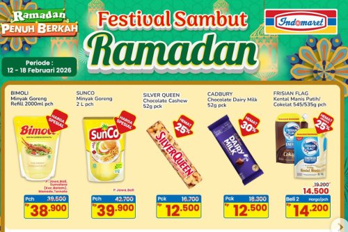 Promo Indomaret Hari Ini 13 Februari 2026, Minyak Goreng Murah di Festival Sambut Ramadhan