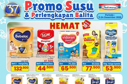 Promo Indomaret Hari Ini 24 Desember 2025: Susu Anak Hemat 20 Persen