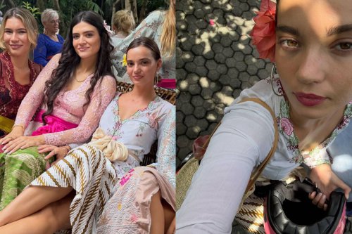 Channing Tatum, Intip Gaya Inka Williams Pakai Kebaya Putih Lawas Buatan Sang Ibu