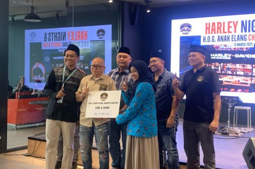 Buka Bersama HOG Anak Elang Jakarta, Santuni Yatim dan Piatu