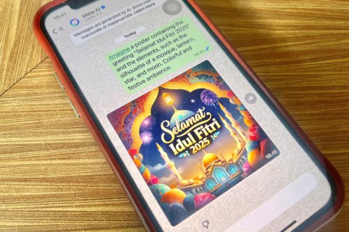 Cara Bikin Poster Idul Fitri 2025 Menarik via Meta AI WhatsApp, Mudah