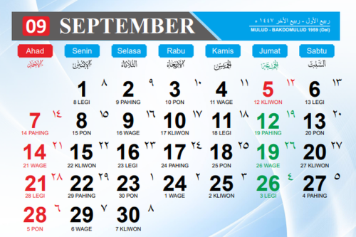 1 September 2025 Hari Apa? Ini Daftar Hari Penting Nasional dan Internasional