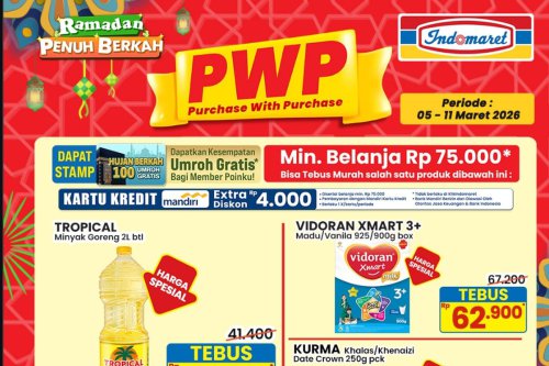 Promo Indomaret Hari Ini 11 Maret 2026, Tebus Murah Tropical 2 Liter Hanya Rp 36.900
