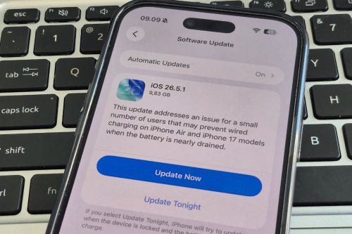 Apple Rilis iOS 26.5.1, Perbaiki Masalah Cas di iPhone Air dan iPhone 17