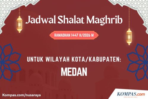 Jadwal Shalat Maghrib Kota Medan Ramadhan 2026