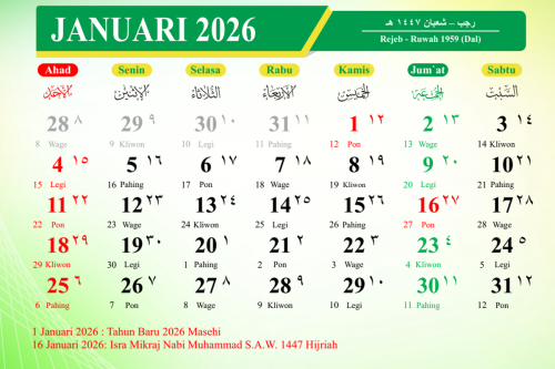 Tanggal 16 Januari 2026 Libur Apa? Cek Jadwal Long Weekend Pertama Awal Tahun Ini