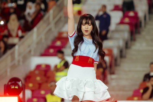 Lyodra Padukan Jersey dan Rok Ruffle di Piala Presiden 2025, Intip Detail Outfitnya