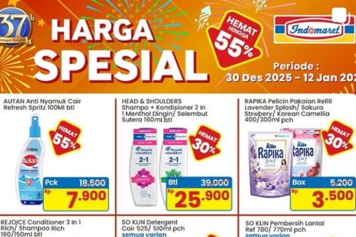 Promo Indomaret Hari Ini 8 Januari 2026, Ada Diskon hingga 55 Persen