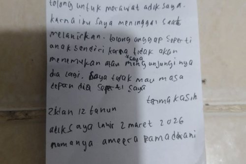 1. Saksi Dengar Suara Tangisan Bayi, 2. Tas Berisi Perlengkapan Bayi, 3. Ada Surat dari Seseorang yang Mengaku Sebagai Kakak, 4. Bayi Lahir 2 Maret 2026, 5. Bayi yang Ditinggalkan Dapat Penanganan, Top 5+ Fakta Bayi Usia 2 Hari Ditinggalkan di Gerobak, Surat Kakak: Saya Tak Mau Masa Depannya Seperti Saya