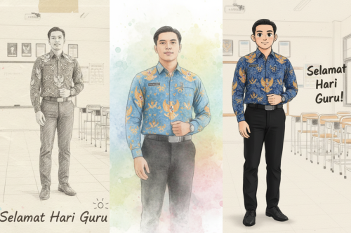 Top 10+ Prompt Gemini AI Hari Guru 2025, Ubah Foto Biasa Jadi Poster Keren