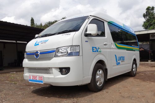 shuttle, Lintas, Shuttle, mobil listrik, Foton eView, Lintas Shuttle, lintas, Lintas Shuttle Gunakan Mobil Listrik Foton eView di Bandung