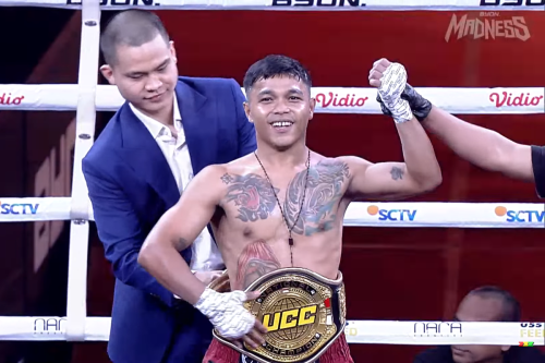Tinju, boxing, Byon Combat, cellos, byon, rexi akbar, aser kewas, Byon Madness: Aser Kewas Menangkan Sabuk UCC National Title