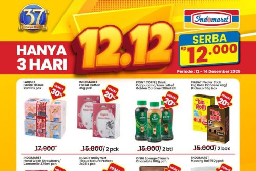 Promo Indomaret Hari Ini 12 Desember 2025: Serba Rp 12.000 untuk Kopi dan Kudapan