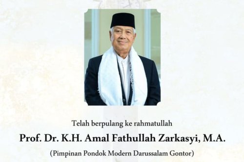 Profil KH Amal Fathullah Zarkasyi, Pimpinan Pondok Modern Gontor yang Wafat