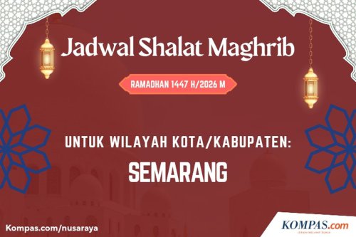 Jadwal Shalat Maghrib Semarang Selama Ramadhan 2026