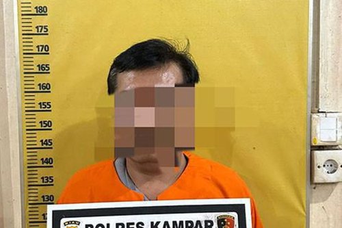 Guru Cabul Lecehkan Muridnya Saat Antarkan Pulang Sekolah, Ditangkap Polres Kampar