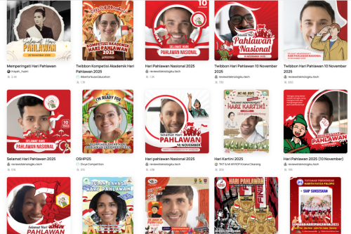 Top 50+ Link Download Twibbon Hari Pahlawan 2025 buat Media Sosial