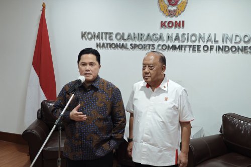 Menpora Erick Thohir Sambangi KONI Pusat, Bahas Sejumlah Agenda Olahraga Nasional