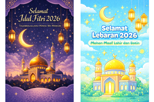 Top 50+ Link Download Kartu Ucapan Idul Fitri 2026 Menarik, Bisa Diedit Sendiri