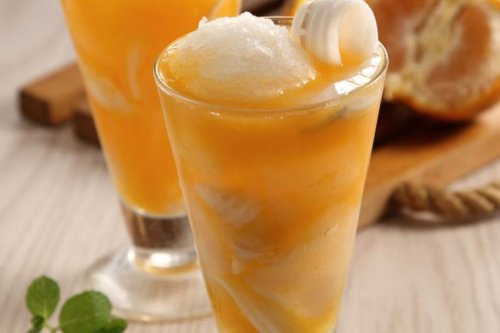 Resep Es Jeruk Kelapa Lemon, Minuman Pendamping Makan Ketupat Lebaran