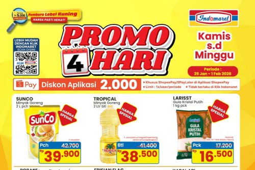 Promo Indomaret Hari Ini 1 Februari 2026, Sunco dan Tropical Dapat Diskon
