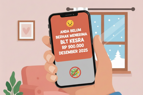 Tanda BLT Kesra Rp 900.000 Gagal Cair Desember 2025, Cek Status Lewat Aplikasi dan Situs Kemensos