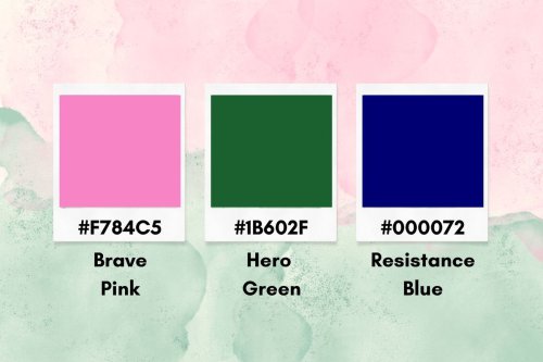 Makna Brave Pink, Hero Green, dan Resistance Blue yang Viral di Media Sosial