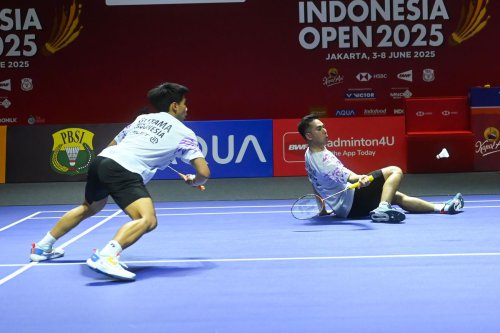 Sabar Karyaman Gutama, Moh Reza Pahlevi, Indonesia Open 2025, BWF World Tour 2025, Hasil Final Indonesia Open 2025, Sabar/Reza Tumbang di Rintangan Akhir