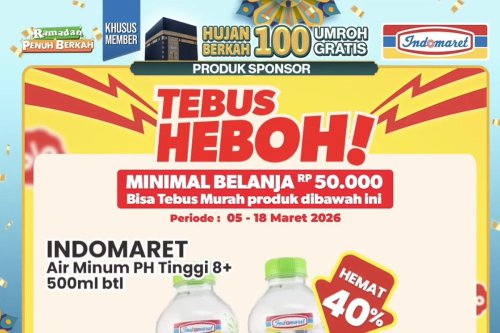 Promo Indomaret Hari Ini 10 Maret 2026, Ada Tebus Heboh Mulai Rp 5.000