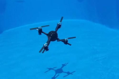 mahasiswa, drone, berenang, Terbang, Mahasiswa Rancang Drone Multifungsi, Bisa Terbang  dan Berenang