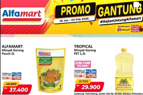 Promo Alfamart Hari Ini 1 Februari 2026, Minyak Goreng, Sirup, dan Kudapan Turun Harga