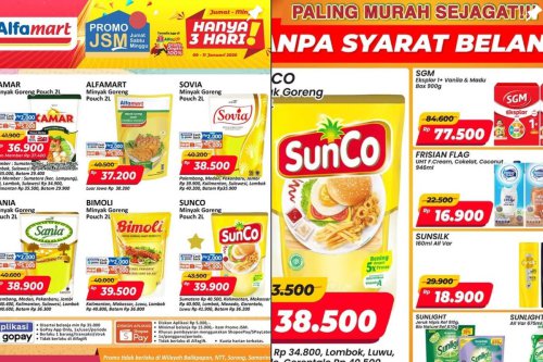 Promo Alfamart Hari Ini 11 Januari 2026, Masih Ada Minyak Goreng Harga Diskon di Promo JSM
